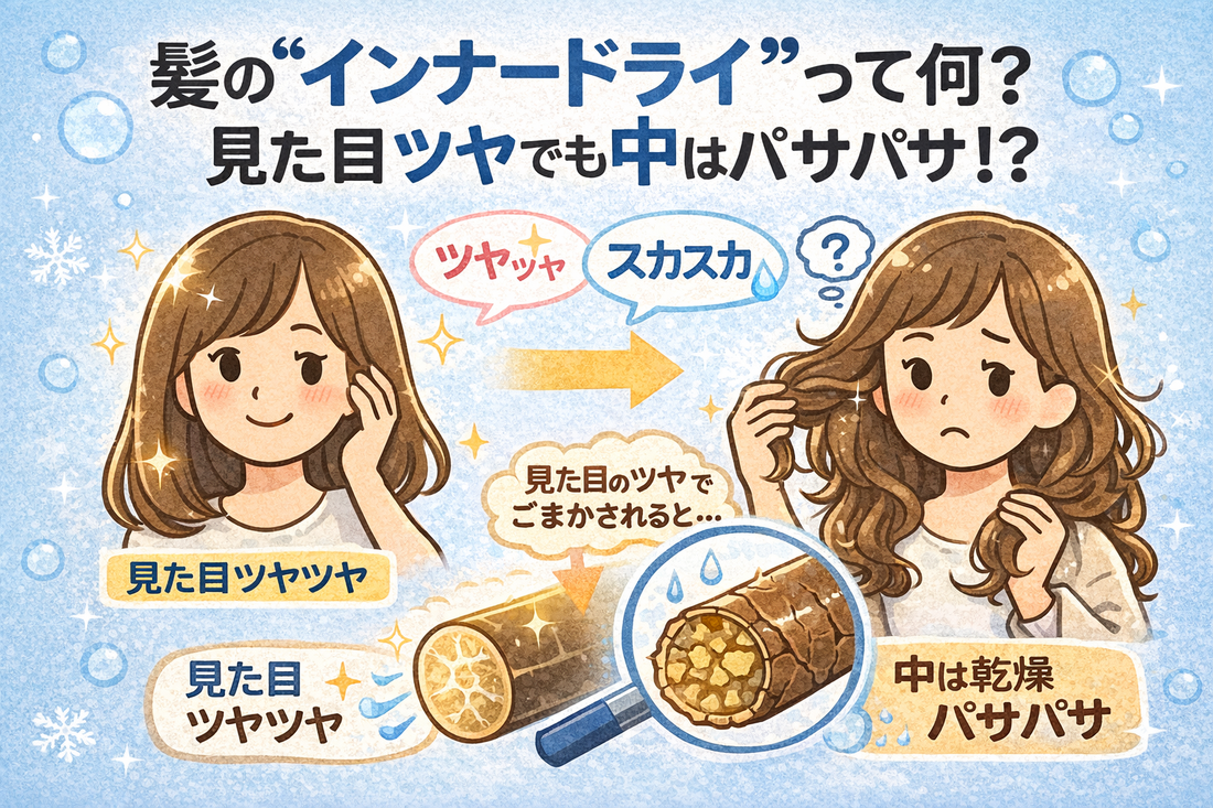 髪の“インナードライ”って何？見た目ツヤでも中はパサパサな原因と正しいケア法