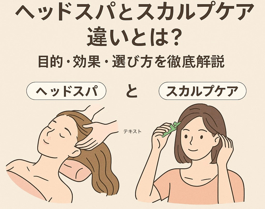 ヘッドスパとスカルプケアの違いとは？目的・効果・選び方を徹底解説