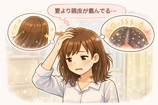 髪より頭皮が傷んでる人、実は多いんです。