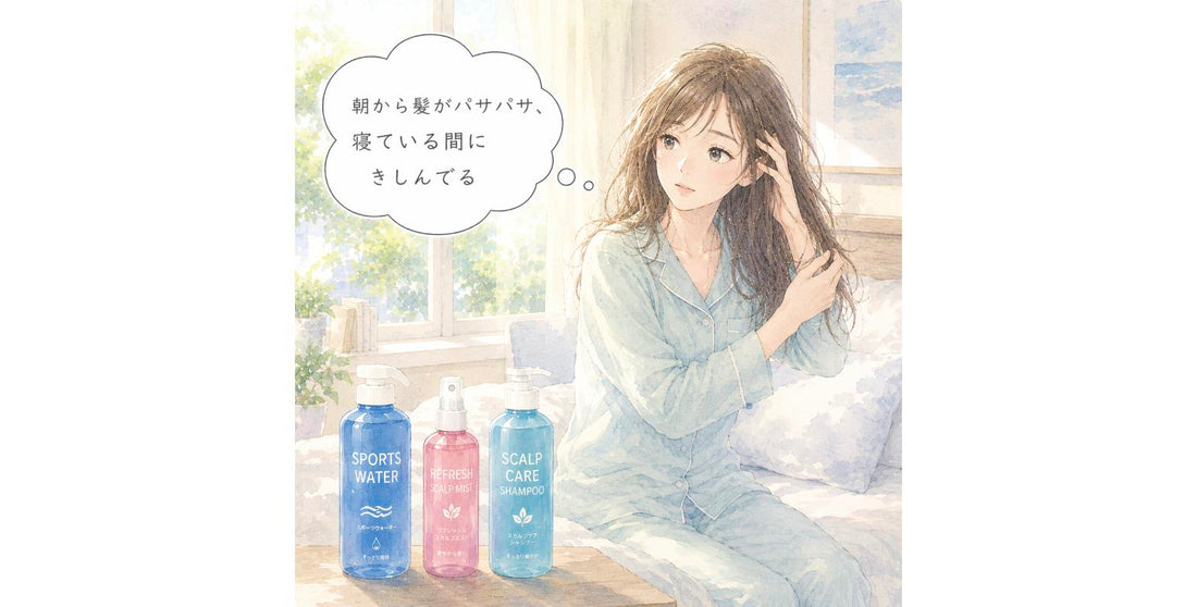 夏の寢苦しい夜の枕と髪の摩擦ダメージ対策